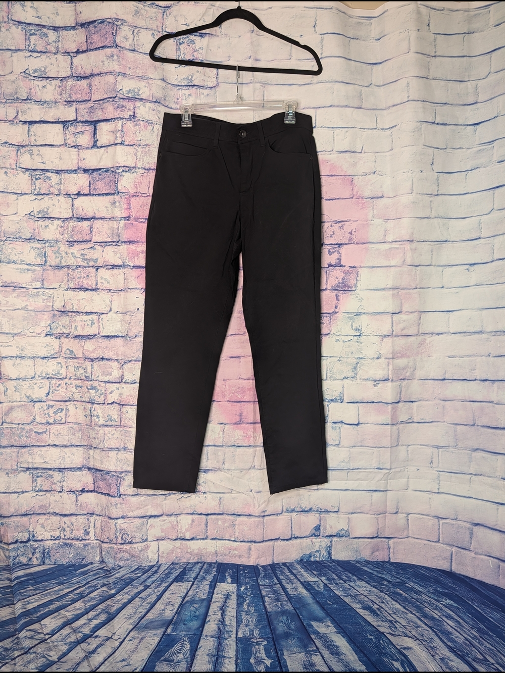 Straight Cut Men's Black Jeans